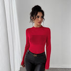 Sequined Shimmer Long Sleeve Top