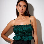 Backless Lace Up Drawstring Small Sling Supply Sexy Backless Pleated Small Sling