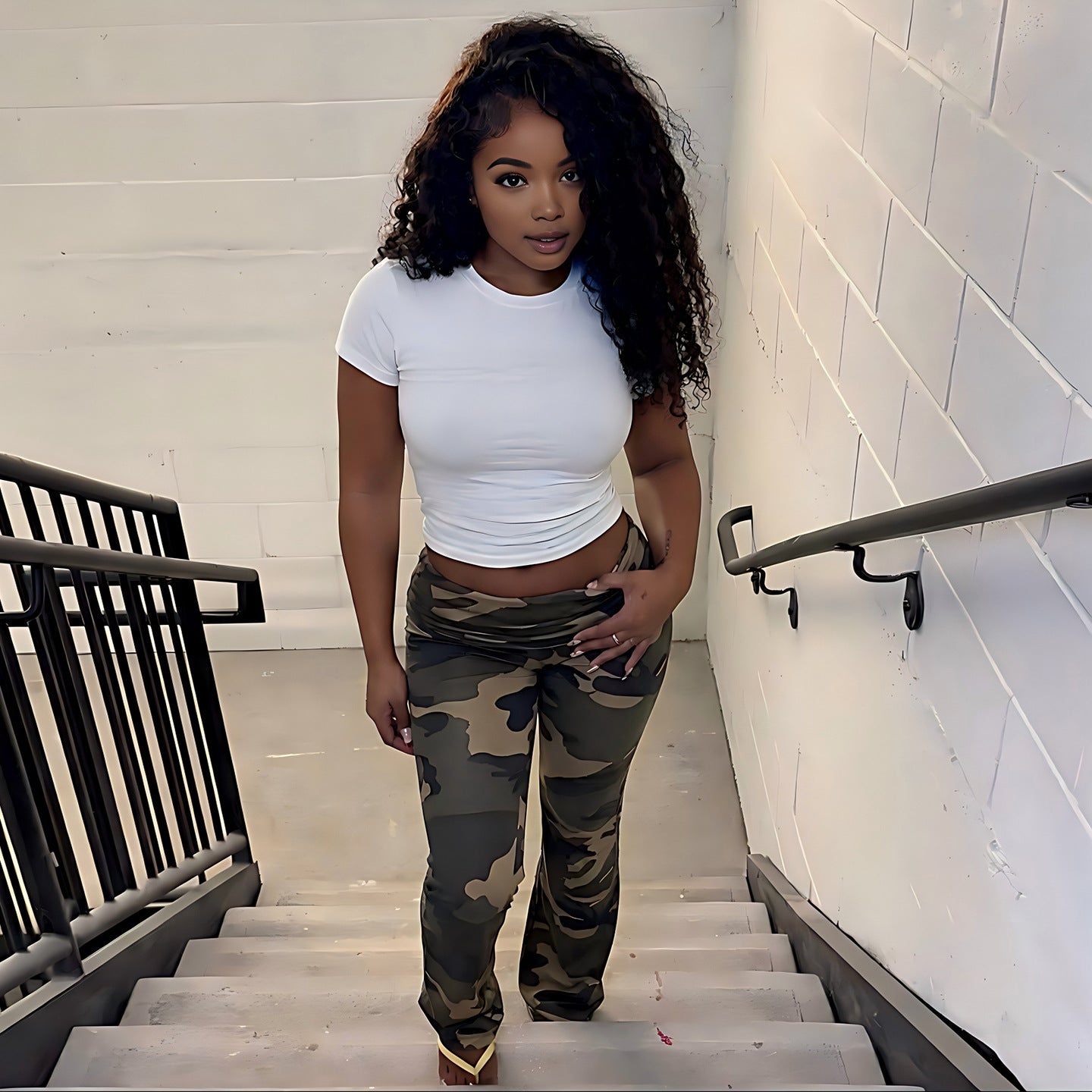 Summer Women Clothing Personalized Camouflage Print