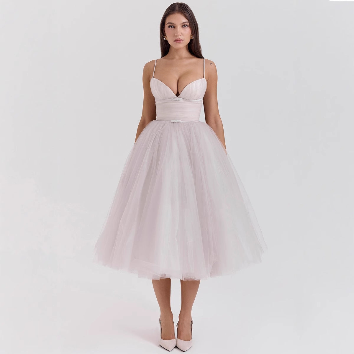 Women's Backless Ruched Cocktail Dress