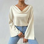 Elegant Textured Long Sleeve Top