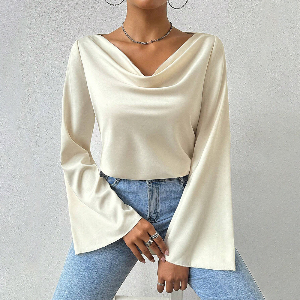 Elegant Textured Long Sleeve Top
