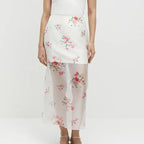 Arrival Digital Printing See Through High Waist
