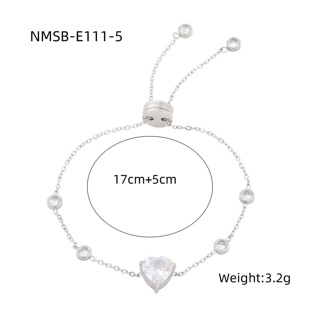 Steel Color White Diamond
