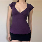 Women's V Neck Slim Fit T-Shirt