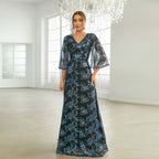 Women's Sequin Long Sleeve Dress