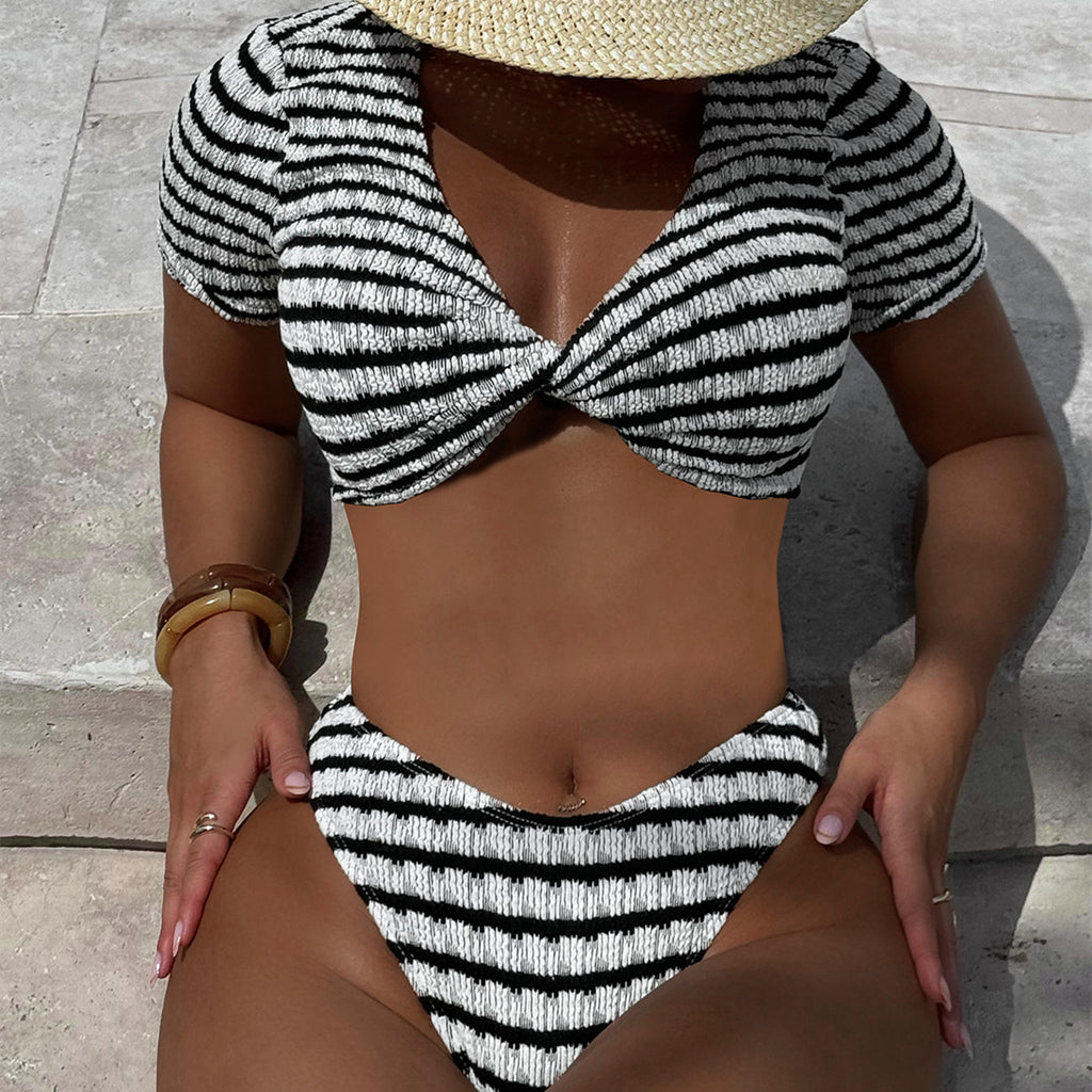 Seperated Black Bikini Swimwear