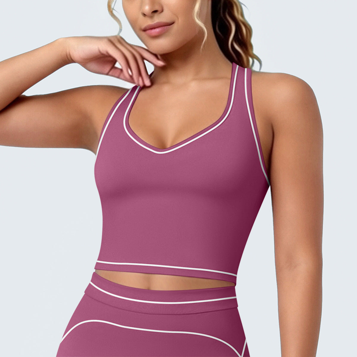 Women's Seam-Detail Yoga Tank Top