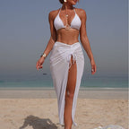 Solid Color Cover Up Swimwear