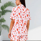 Heart Printing Pajamas Lingerie
