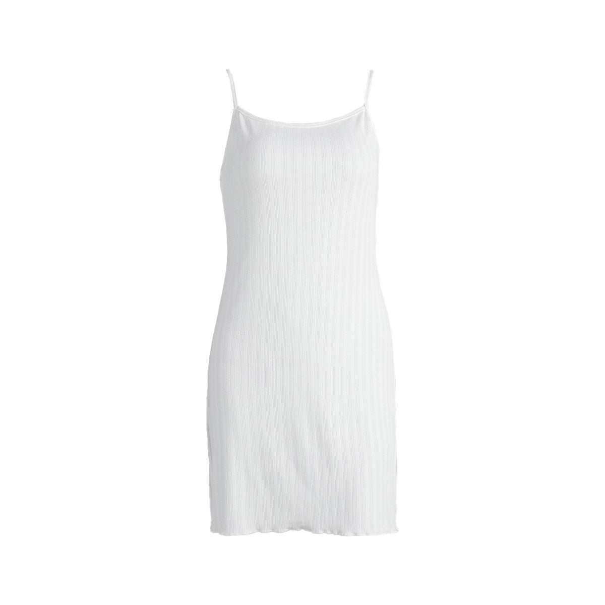 Women's White Jacquard Slip Nightdress