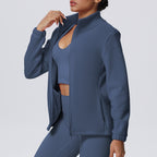 Women's Fleece-Lined Zip Sports Jacket