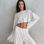 Knitted Heart Pajamas Lingerie