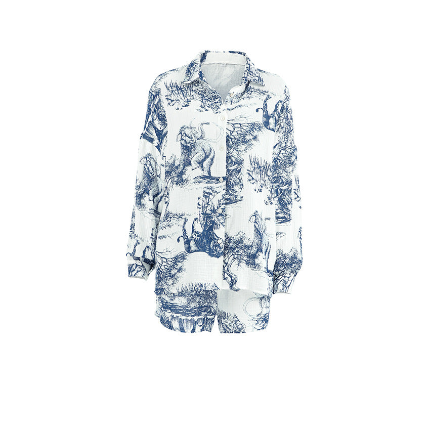 Printed Pajamas Lingerie