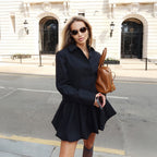 Women's Autumn Long Sleeved Office Coordinated Two-Piece Set