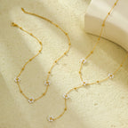 Pearl Floral Tassel Necklace