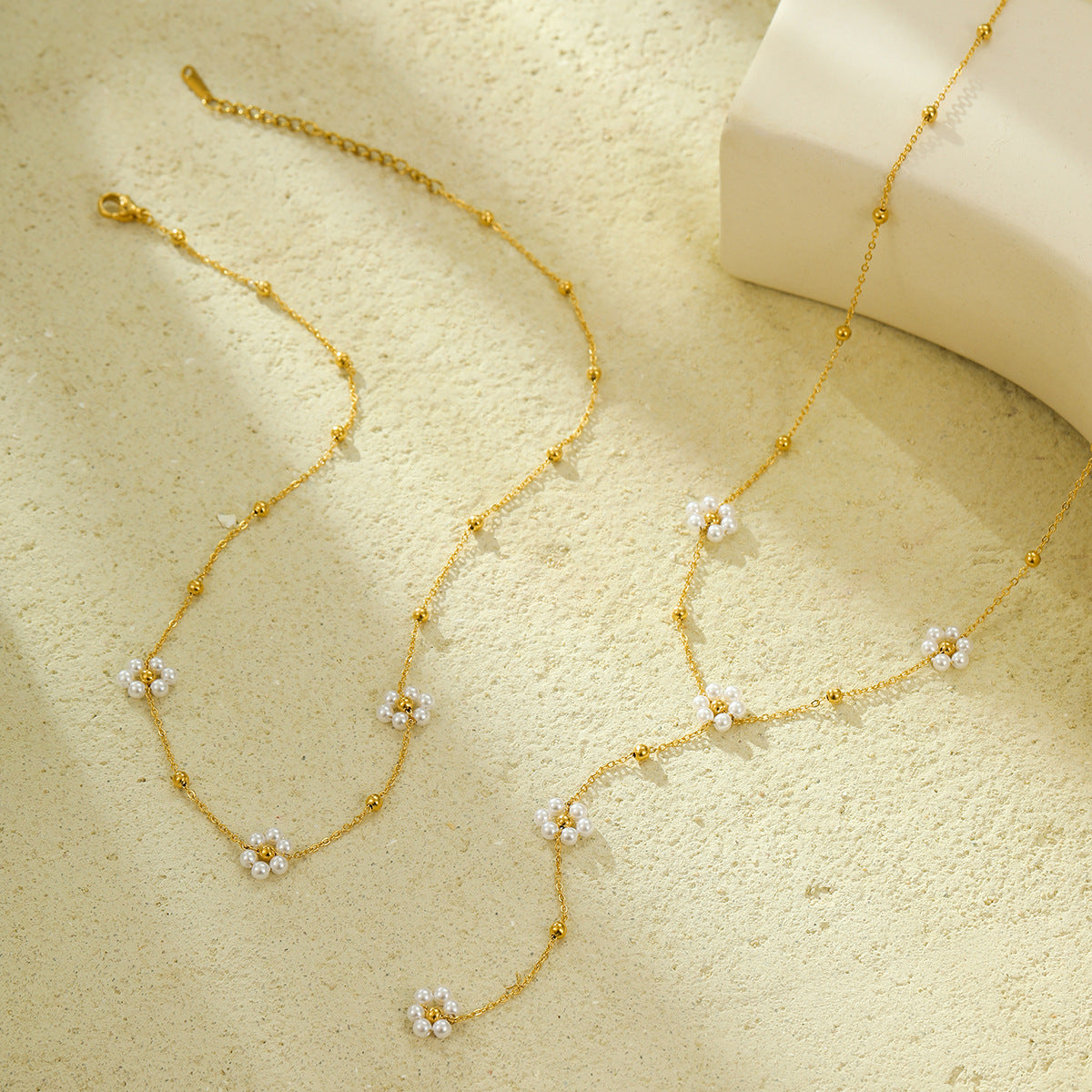Pearl Floral Tassel Necklace