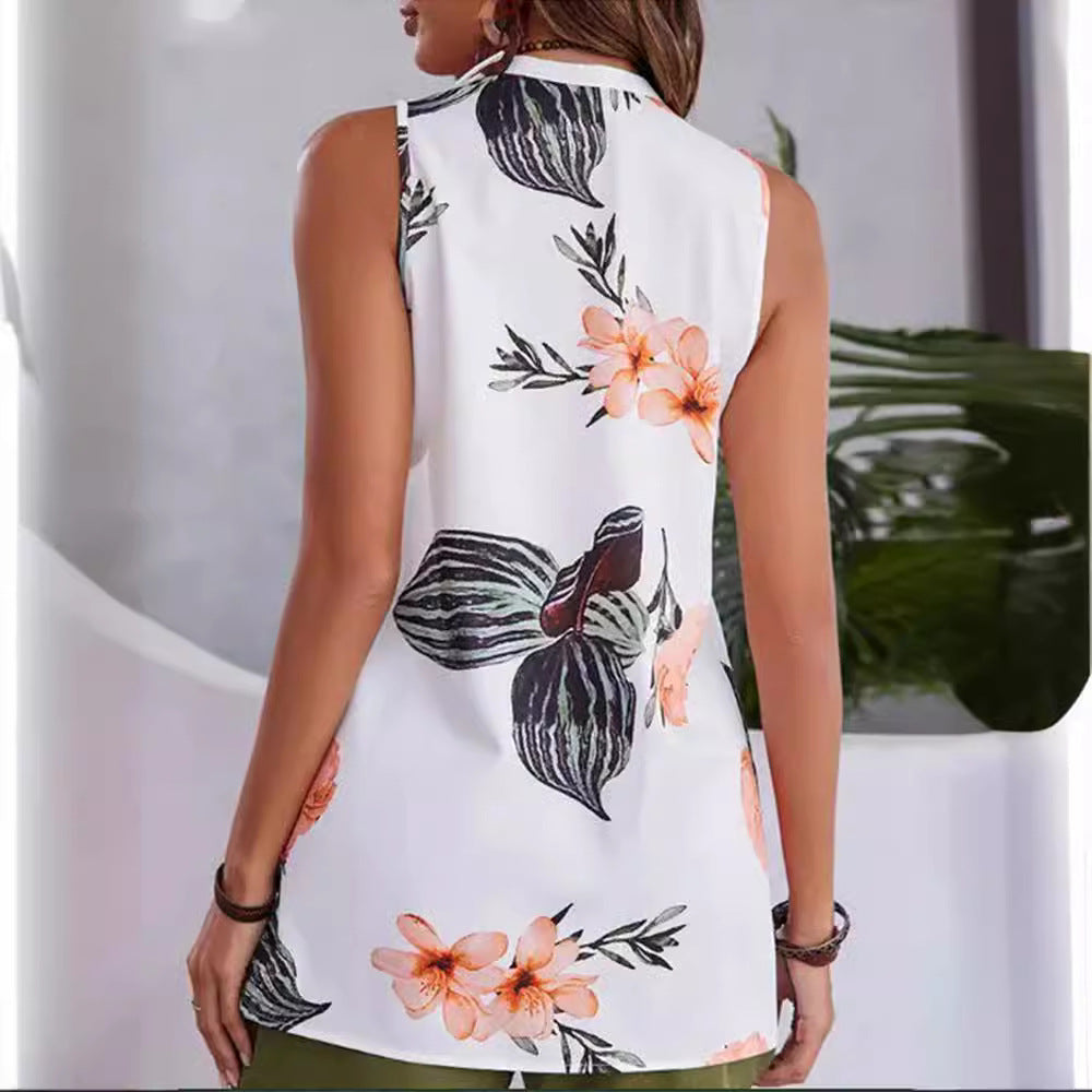 Summer Printed Casual Vacation Top Shorts