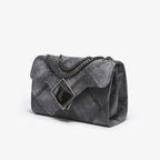 Gradient Rhombus Embossed Chain Bag