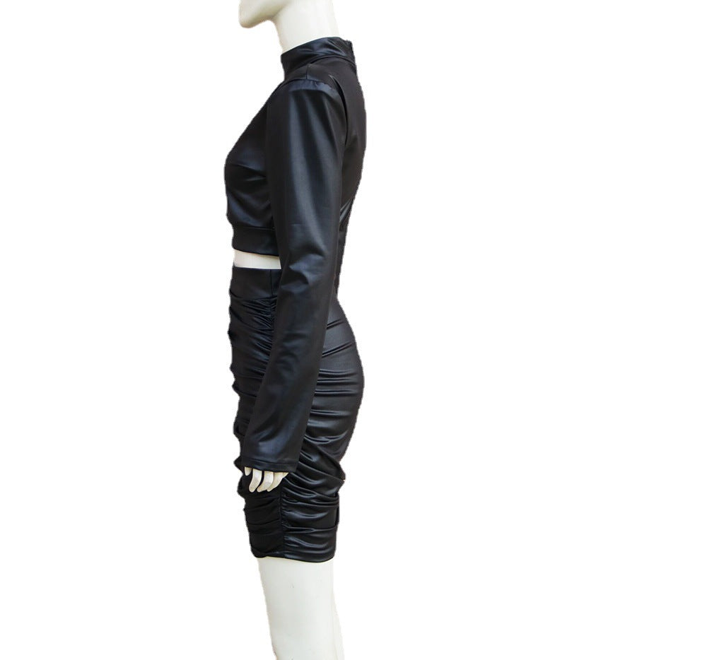 Women's Long-Sleeve Two-Piece Dress Set