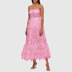Women’s Embroidered Strapless Maxi Dress