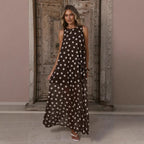 Women's Polka Dot Sleeveless Dress