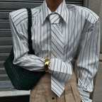 Women Clothing Advanced Sensitive Diligent Striped Shirt
