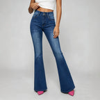 Women's Bootcut Wide-Leg Denim Pants
