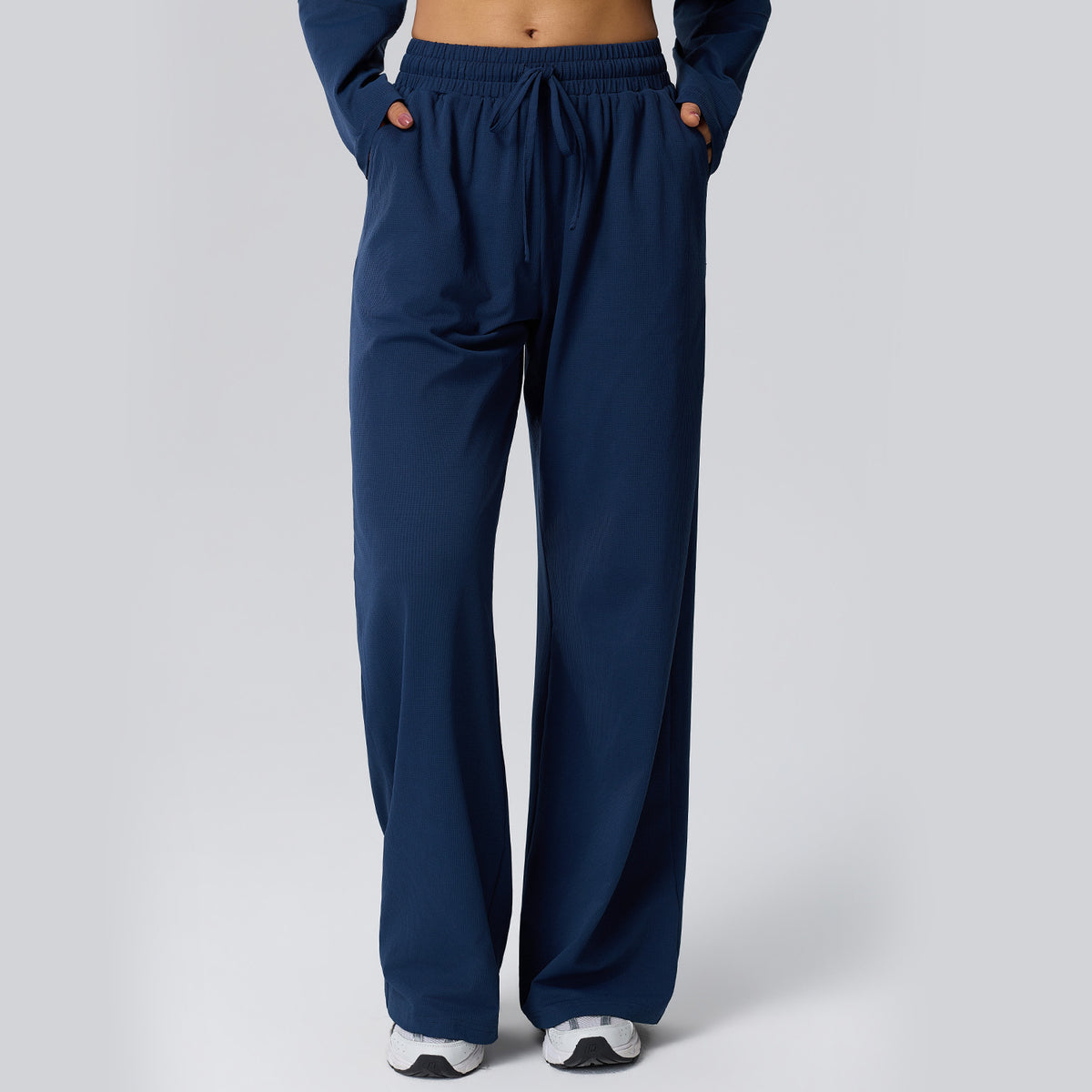 's Autumn Winter Track Pants Lightweight Quick Drying Waffle Straight Trousers Running Fitness Ca…