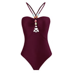 Wine Red Swimsuit