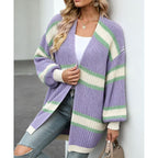 Women's Striped Cardigan