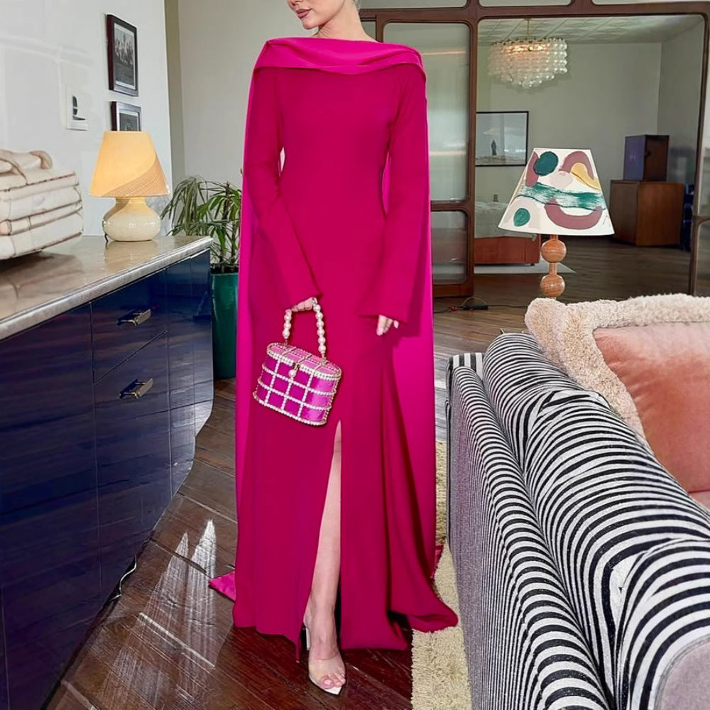 Women's Ribbon Sheath Evening Dress