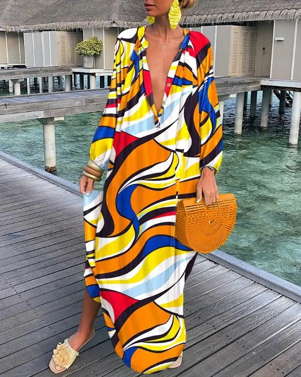 Women's Long Sleeve Fall Dress