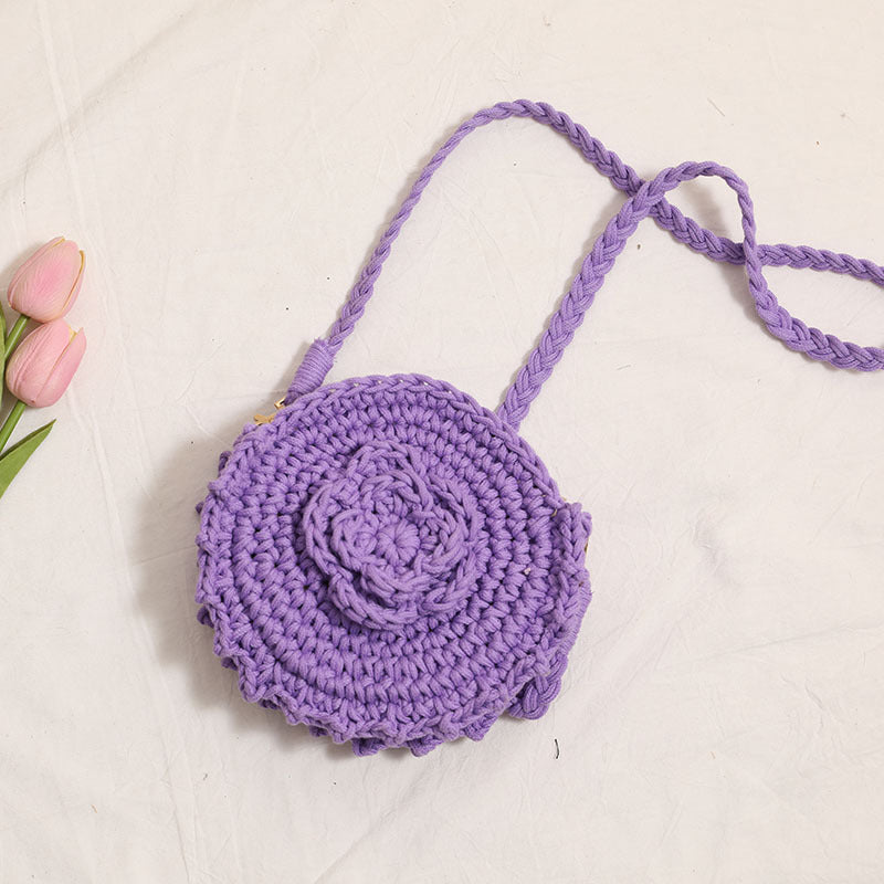 Color round Flower Purple