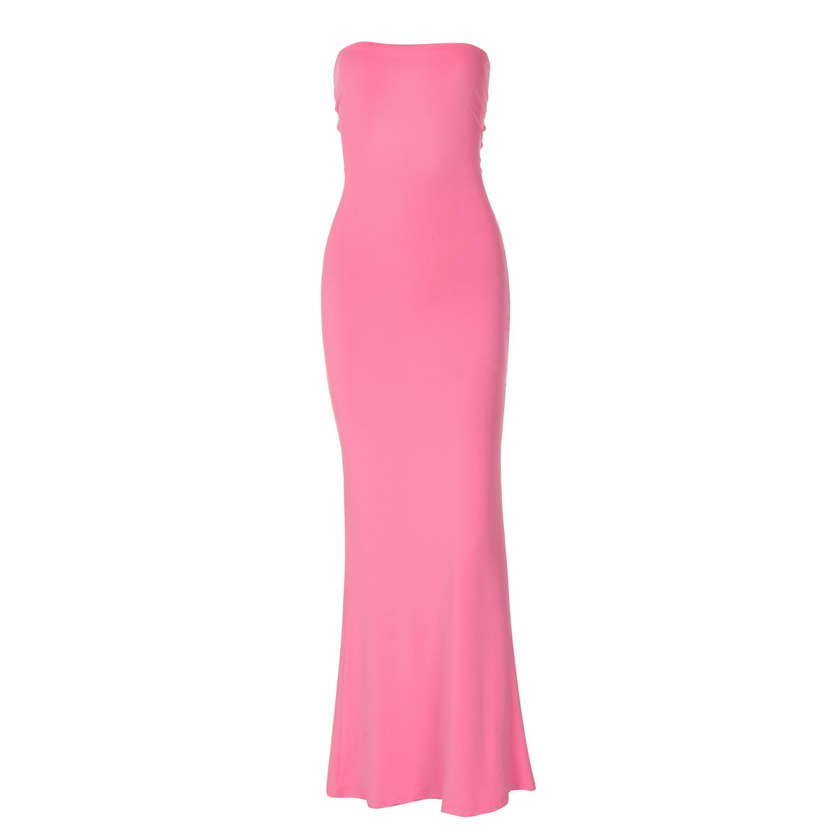 Summer Off-Neck Strapless Backless Lace-Up Tight Waist Slim Fit Dress