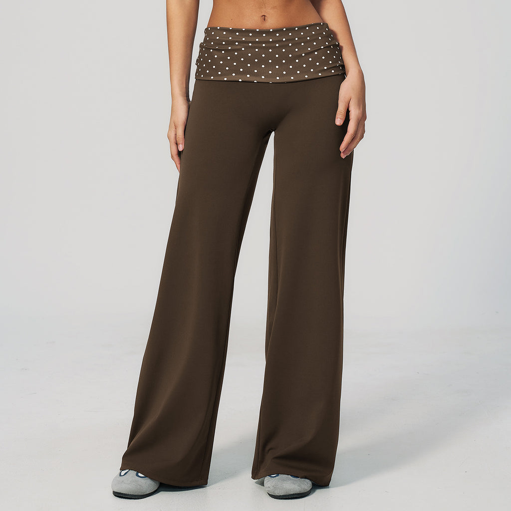 Brown White Polka Dot
