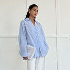 Cotton Collared Tie Shirt