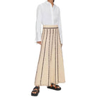 Striped Tassel Knitted Skirt