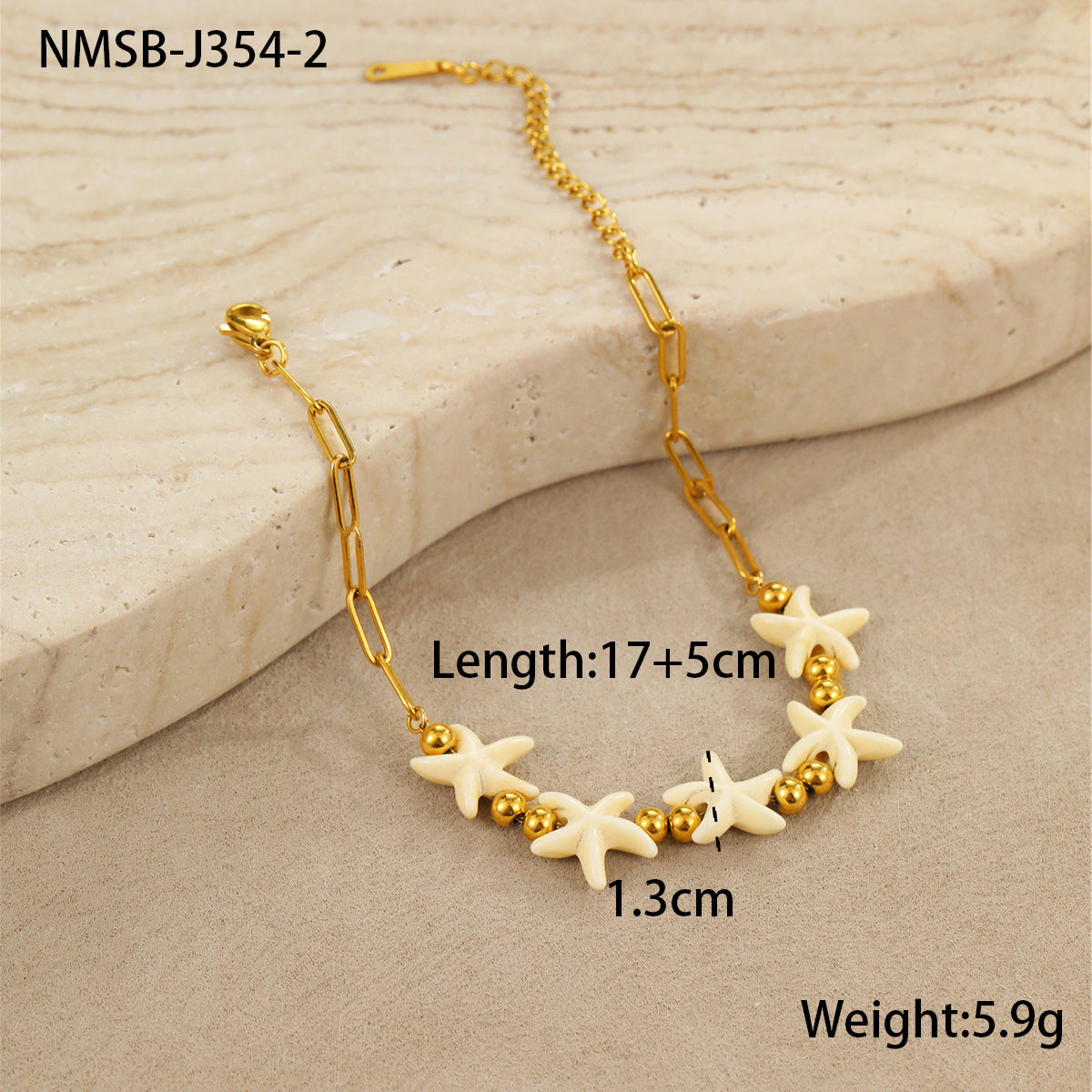 NMSB-J354-2 Starfish Bracelet