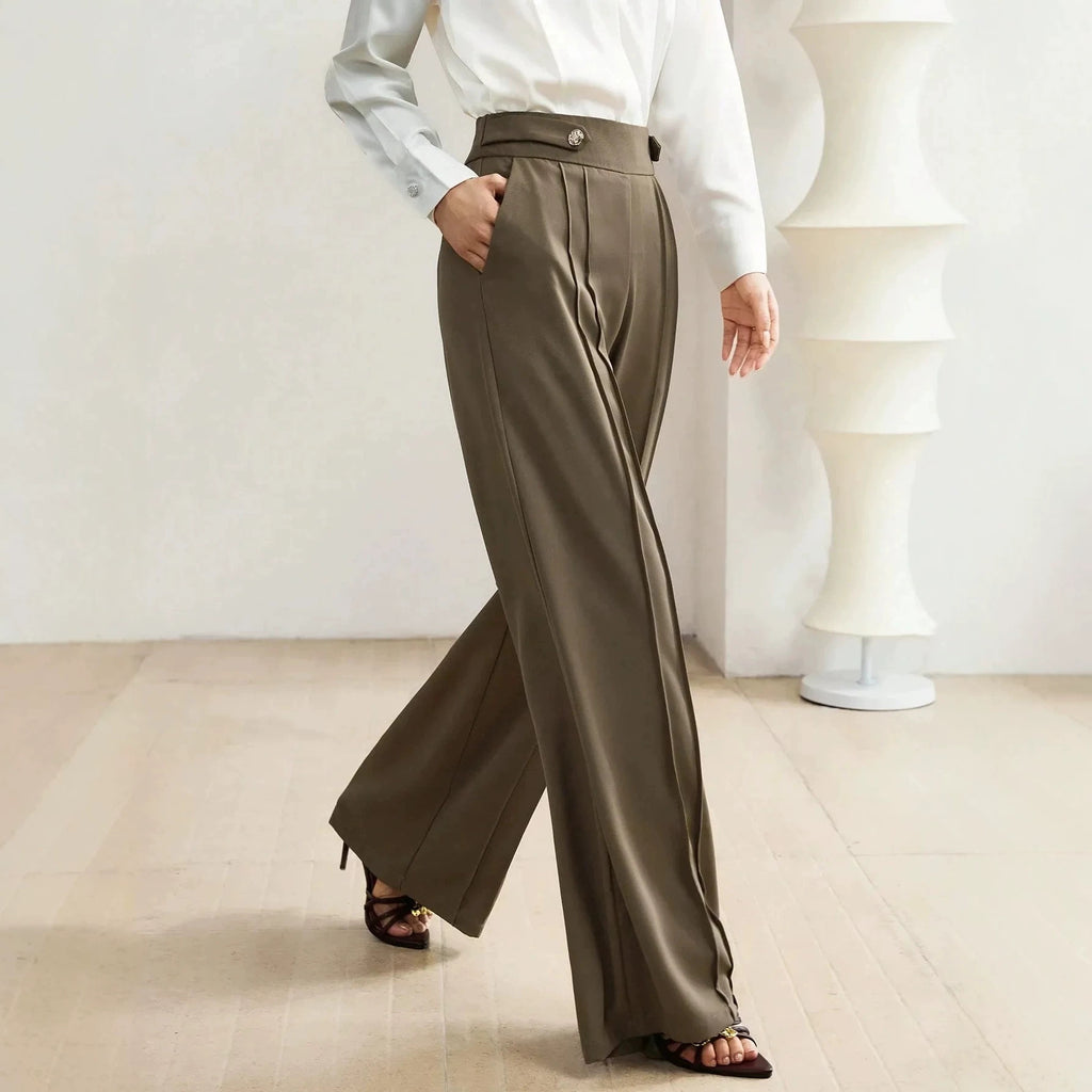 Women's High-Waist Wide-Leg Trousers