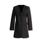 Women's V-Neck Long-Sleeve A-Line Blazer Mini Dress