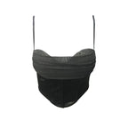 's Best Clothes Boning Corset Mesh Rhinestone Bra Small Sling Vest