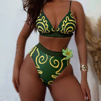 Printed Beach Bikini Swimwear