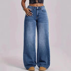 Women Retro Nostalgic Loose Fitting WL Trousers Women Jeans
