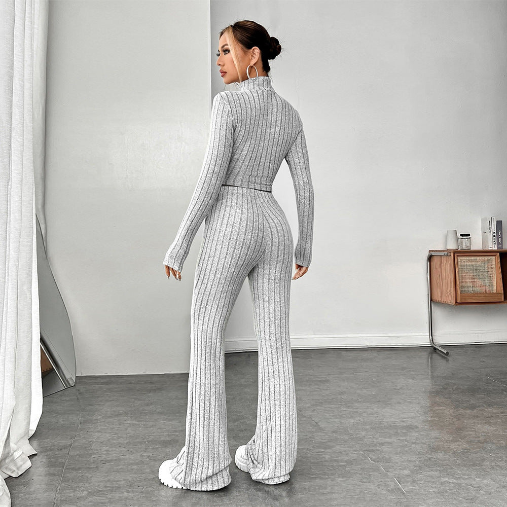 Women's Casual Gray Sports Set
