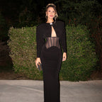 Women's Rhinestone Corset Split Evening Dress