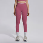 Women's High-Waist Contrast-Color Yoga Pants