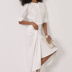 Satin Cardigan Top & Skirt Set