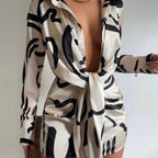 Long-Sleeve Slim-Fit Casual Dress