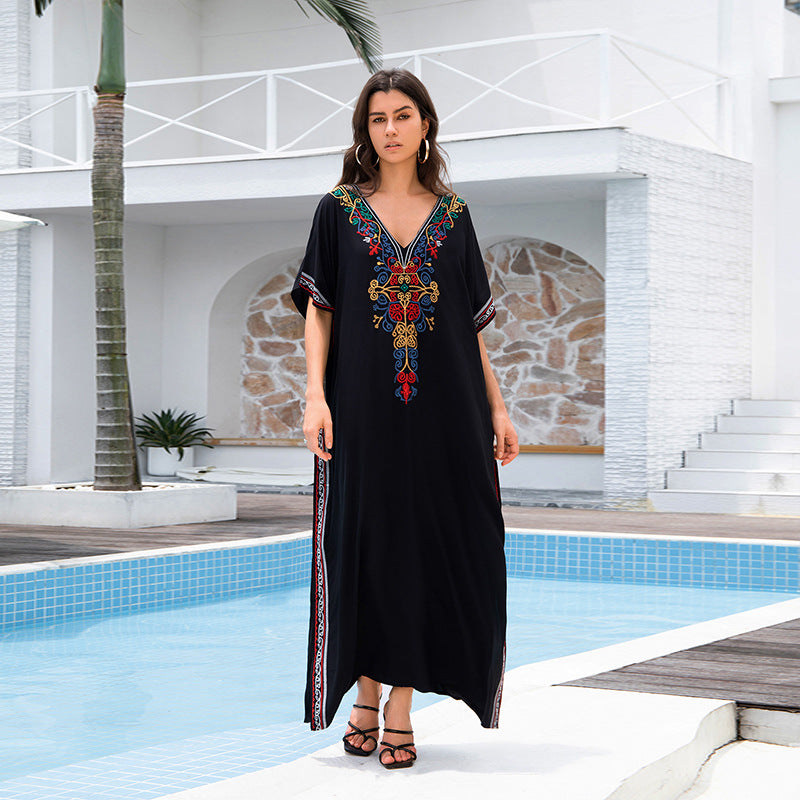 Rayon Embroidery Bikini Swimwear